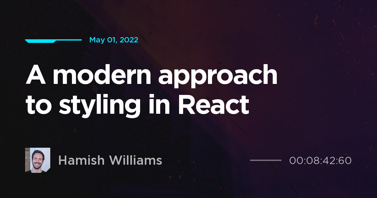 A modern approach to styling in React
